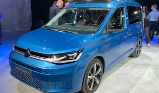 Blue Volkswagen Caddy