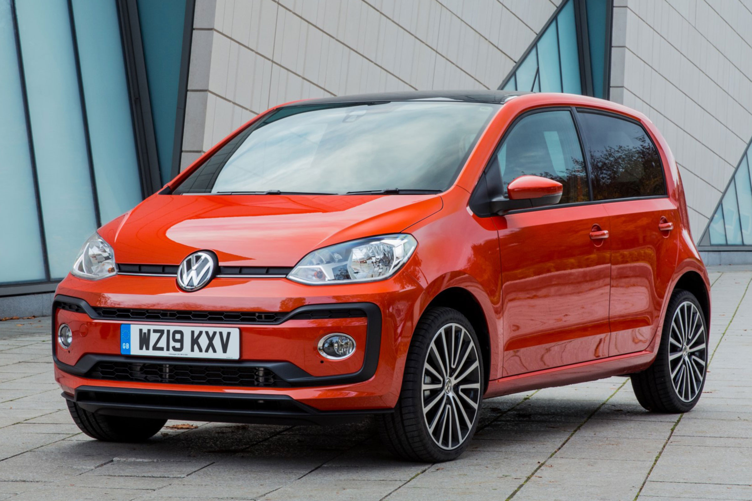 Orange Volkswagen up!