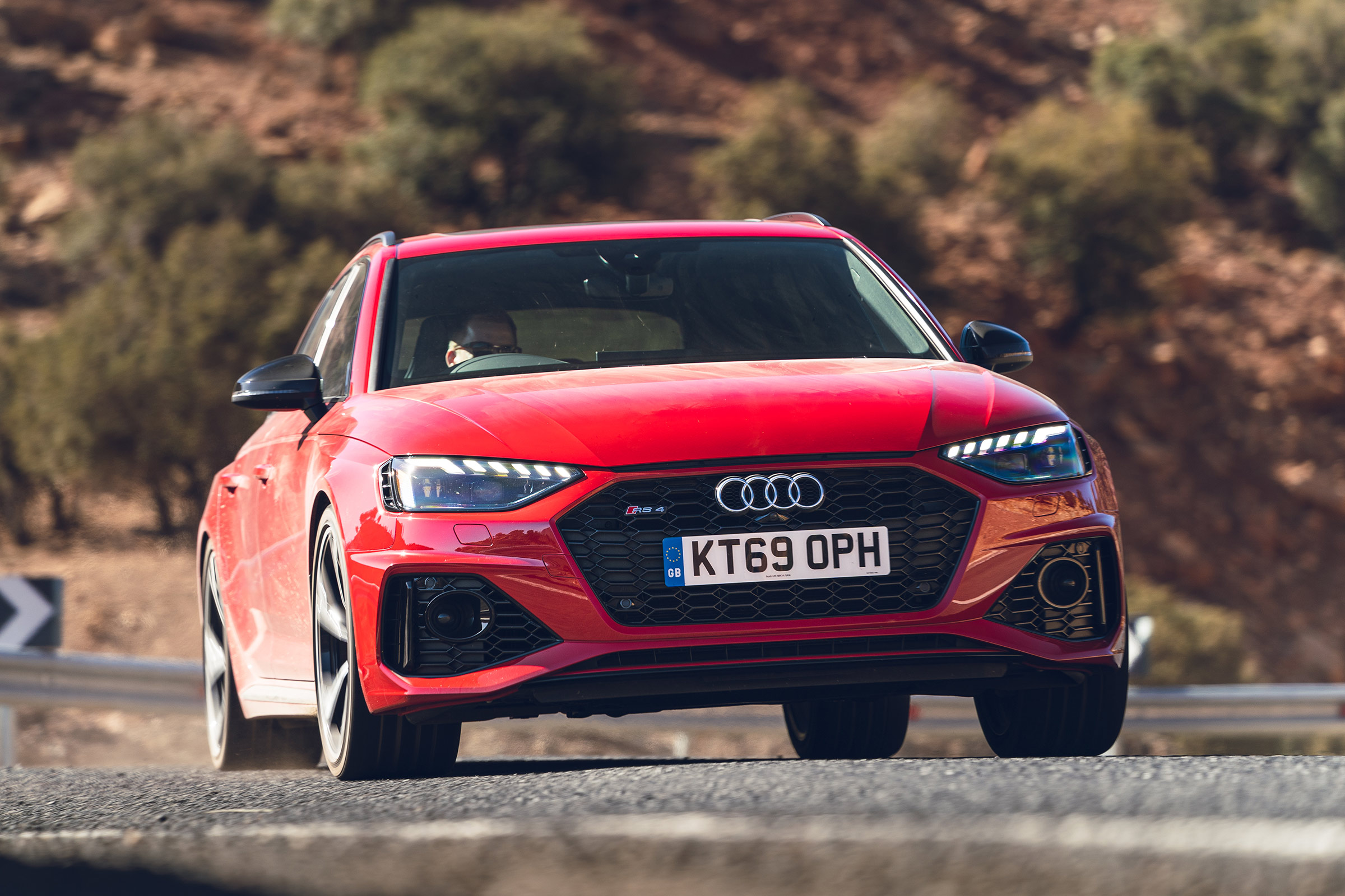 Audi RS4 Avant estate front cornering