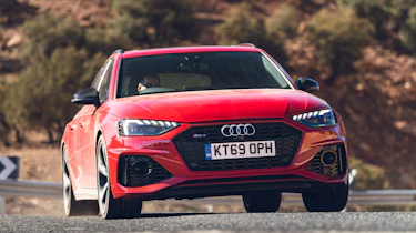 Audi RS4 Avant estate front cornering