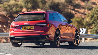 Audi RS4 Avant estate rear cornering