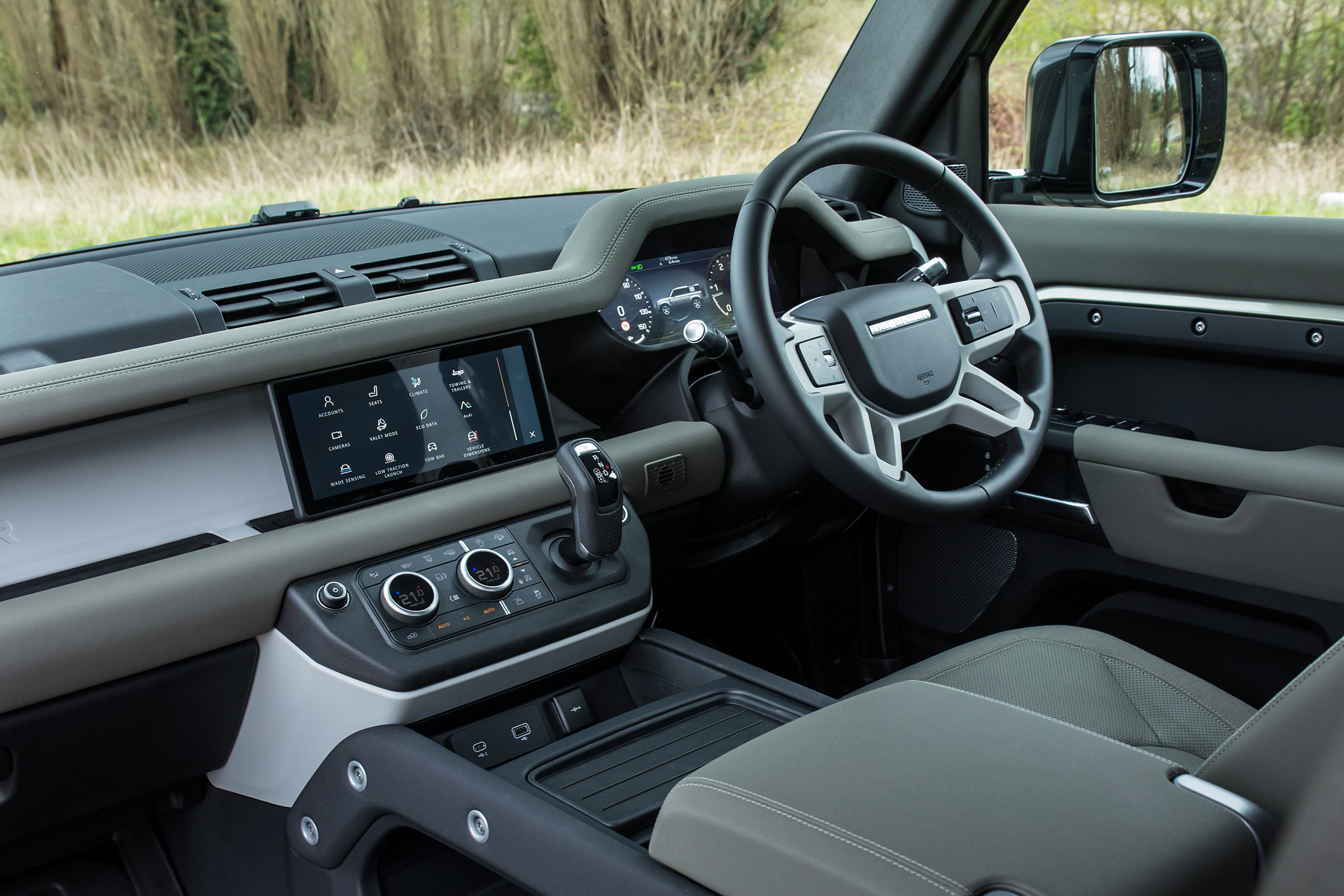 Land Rover Defender SUV interior