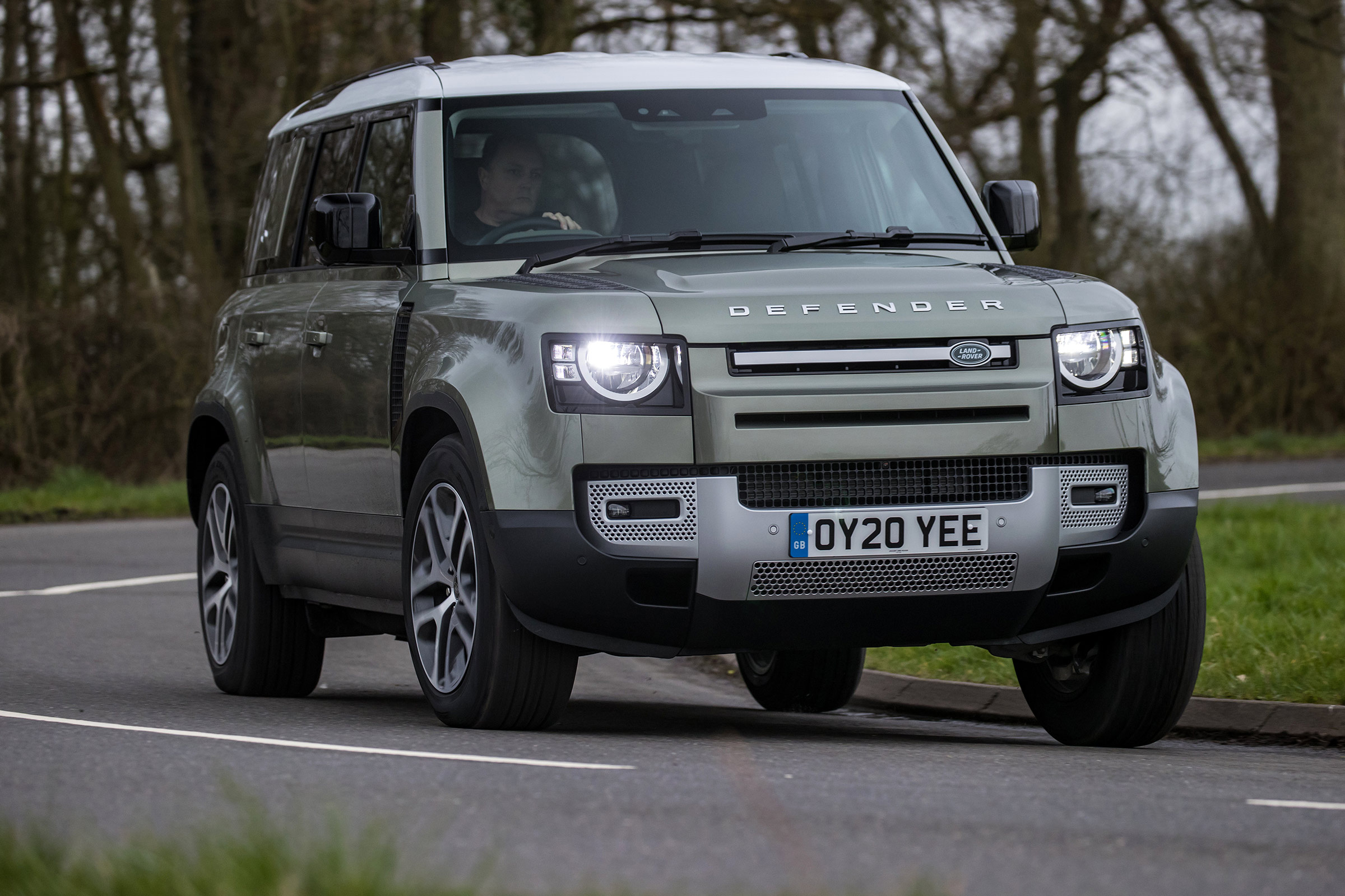 Land Rover Defender SUV front cornering