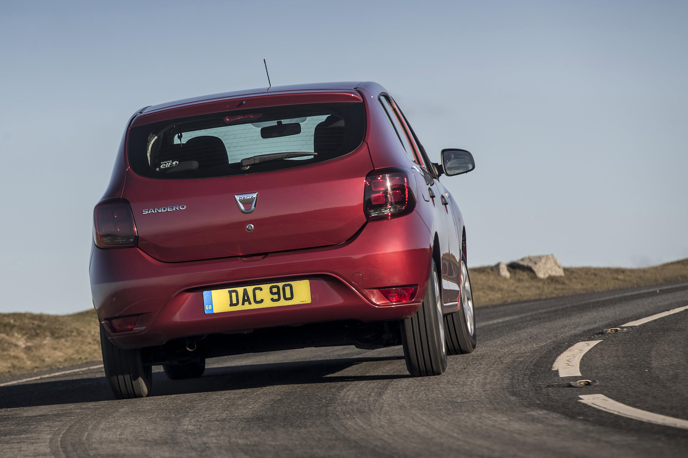 Dacia Sandero hatchback rear cornering