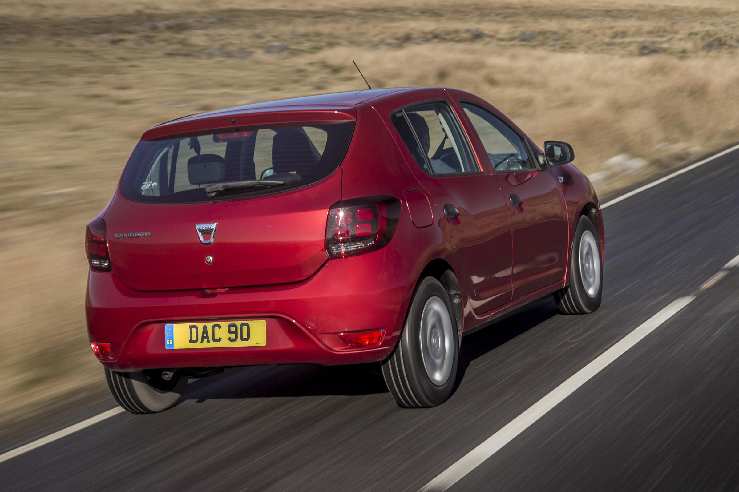 Dacia Sandero hatchback rear 3/4 driving
