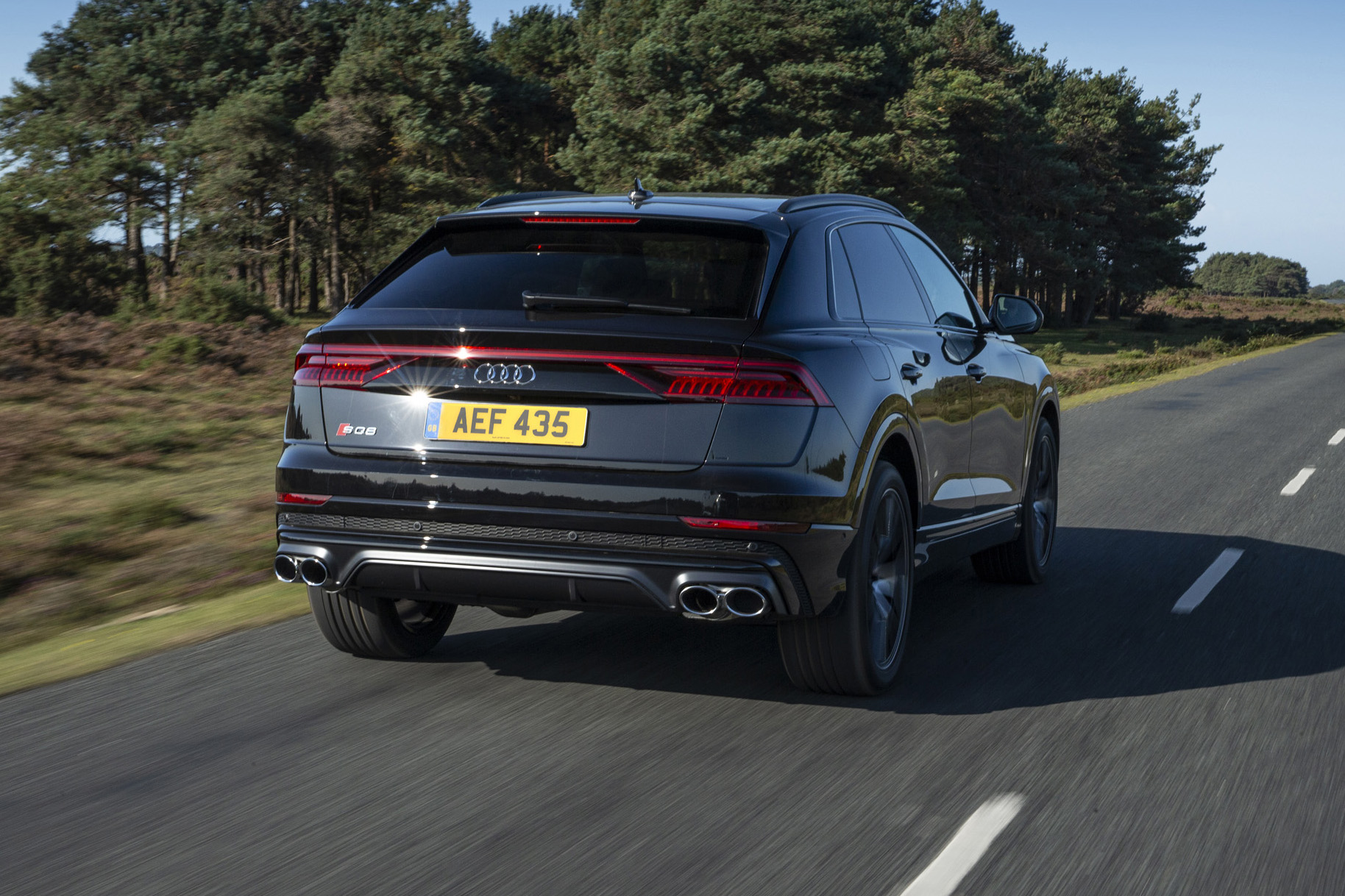 Audi SQ8 - rear 3/4 view dynamic 