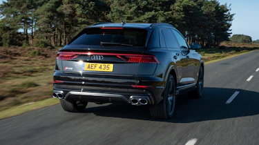 Audi SQ8 - rear 3/4 view dynamic