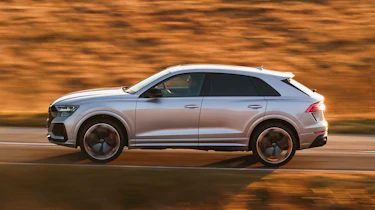 Audi RS Q8 SUV - side on view dynamic
