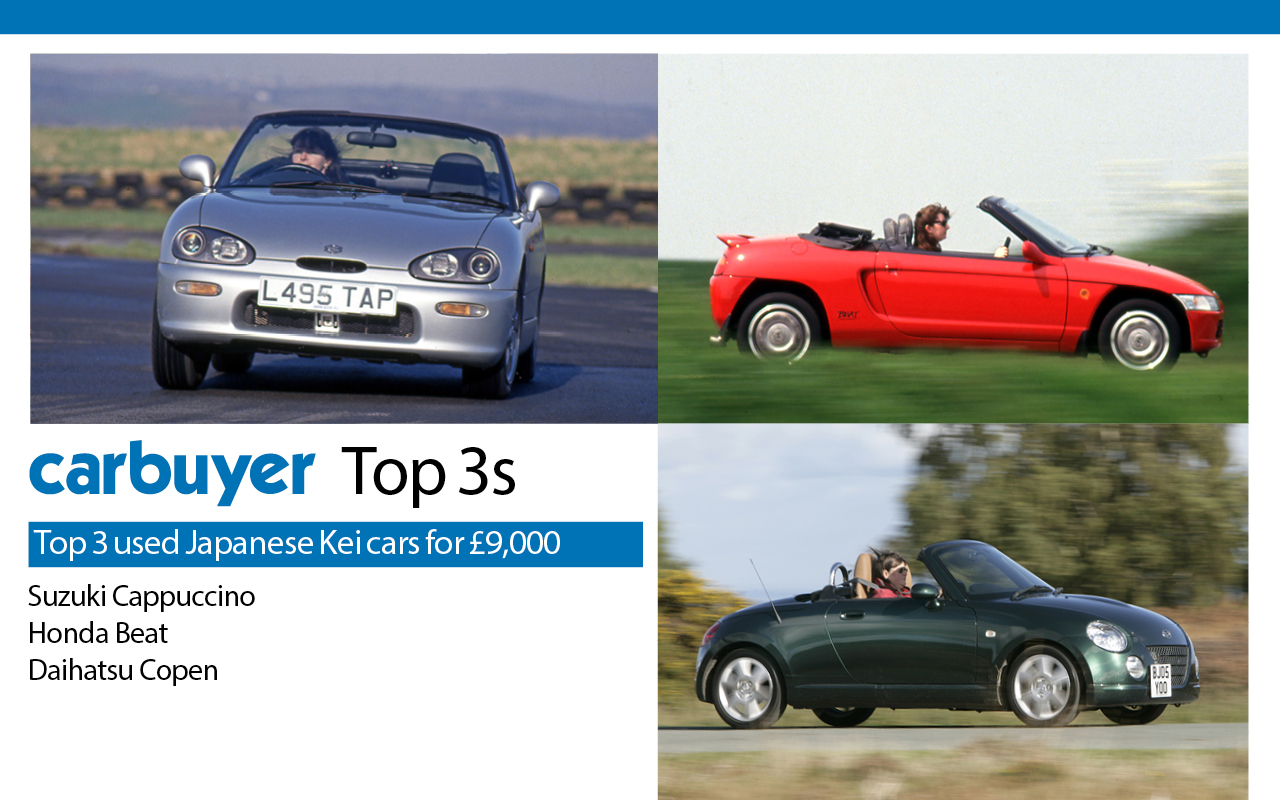 Dear Carbuyer, I’ve got £9,000 to spend on a Kei car. Which is better – the Suzuki Cappuccino, the Honda Beat or the Daihatsu