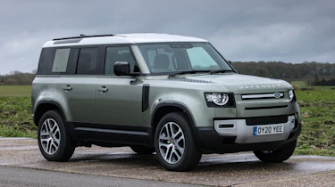 Land Rover Defender SUV lay-by