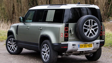Land Rover Defender SUV rear 3/4 lay-by