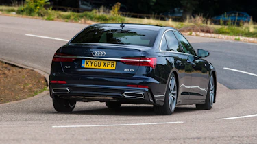 Audi A6 saloon rear cornering