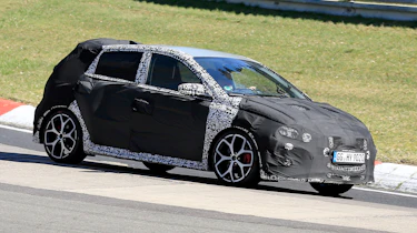 Hyundai i20 N development car - Nurburgring - front 3/4 view