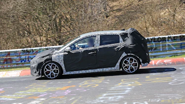 Hyundai i20 N development car - Nurburgring - passing view