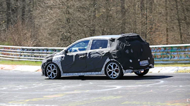Hyundai i20 N development car - Nurburgring - rear view passing