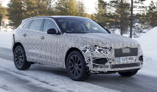 Jaguar F-Pace facelift spotted testing