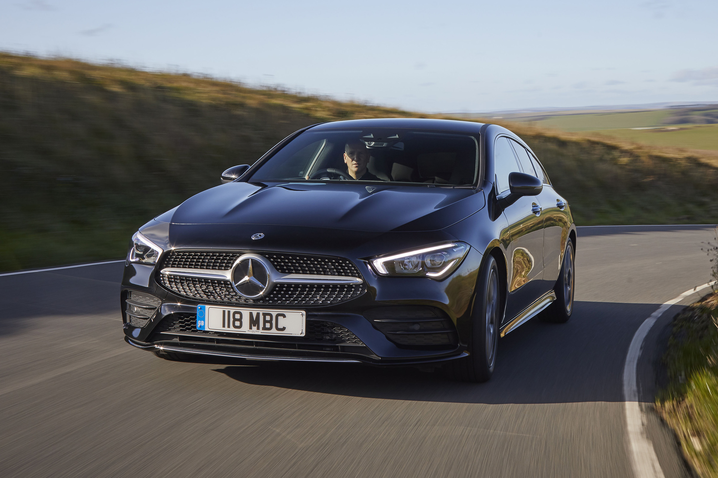 Mercedes CLA Shooting Brake cornering