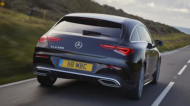 Mercedes CLA Shooting Brake driving - rear view