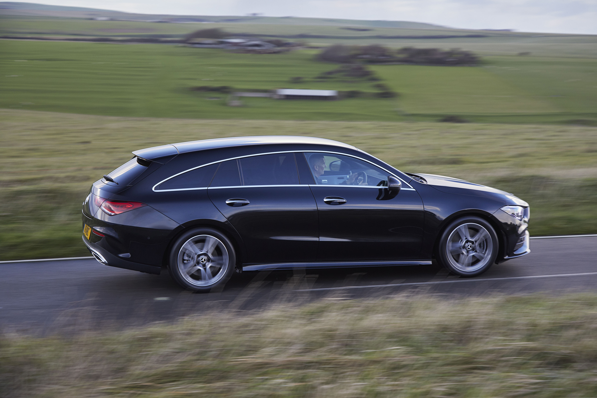 Mercedes CLA Shooting Brake driving - side view