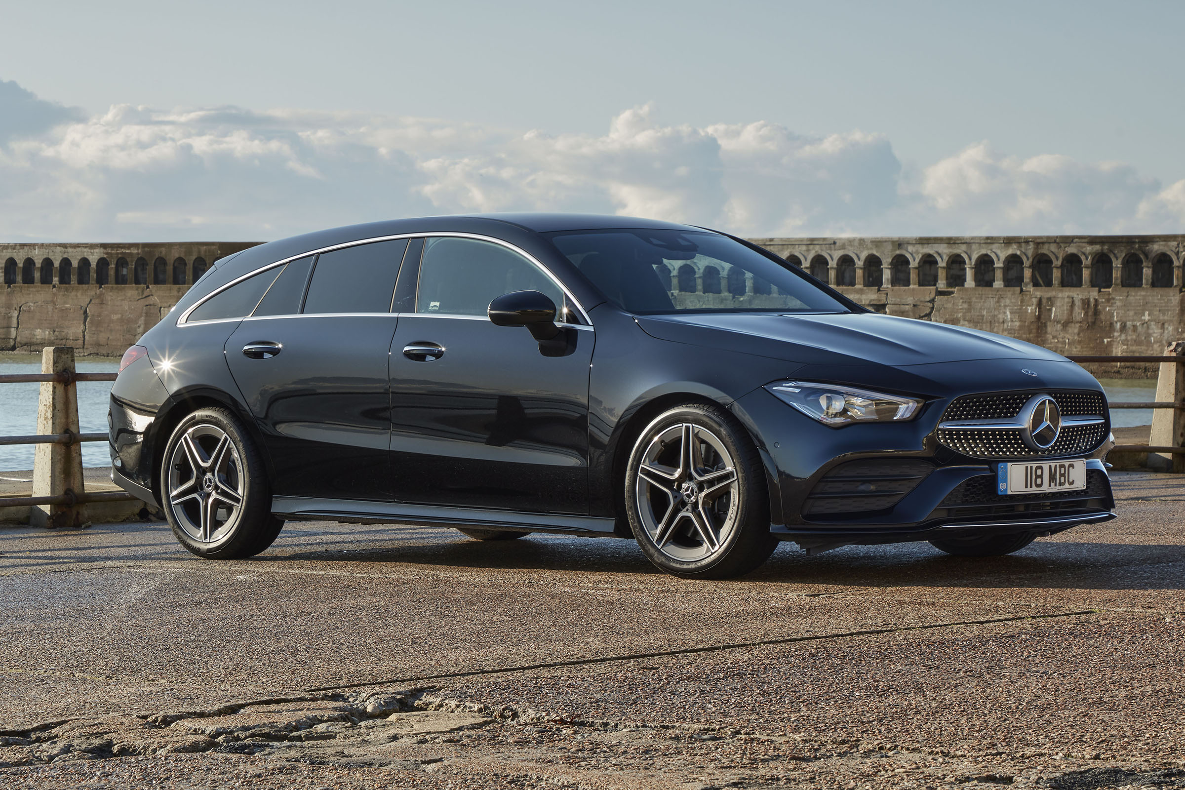Mercedes CLA Shooting Brake parked