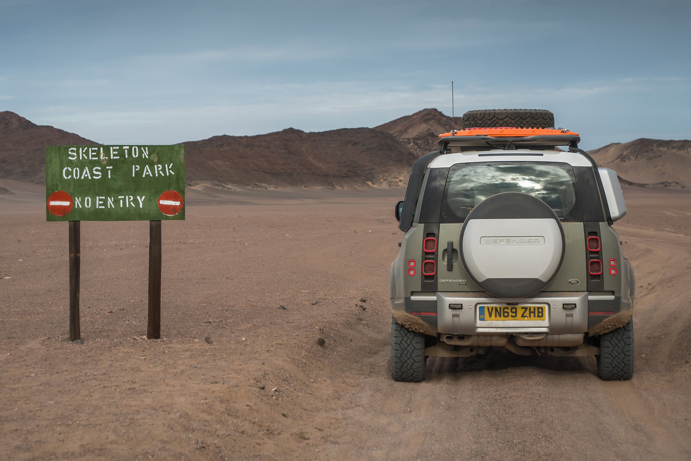 Land Rover Defender SUV off-road Africa