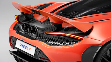 McLaren 765LT rear - spoiler up