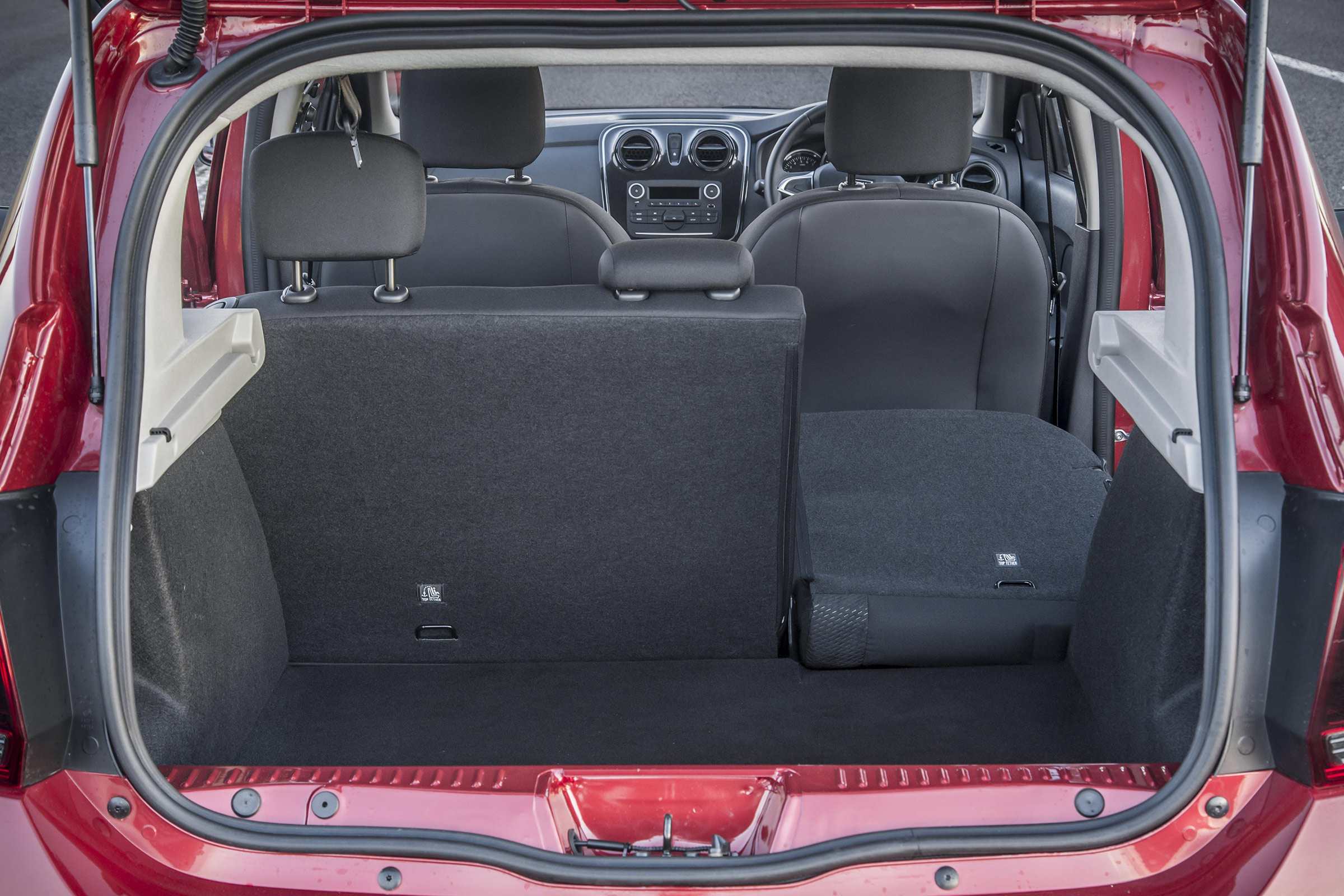 Dacia Sandero hatchback boot split seats