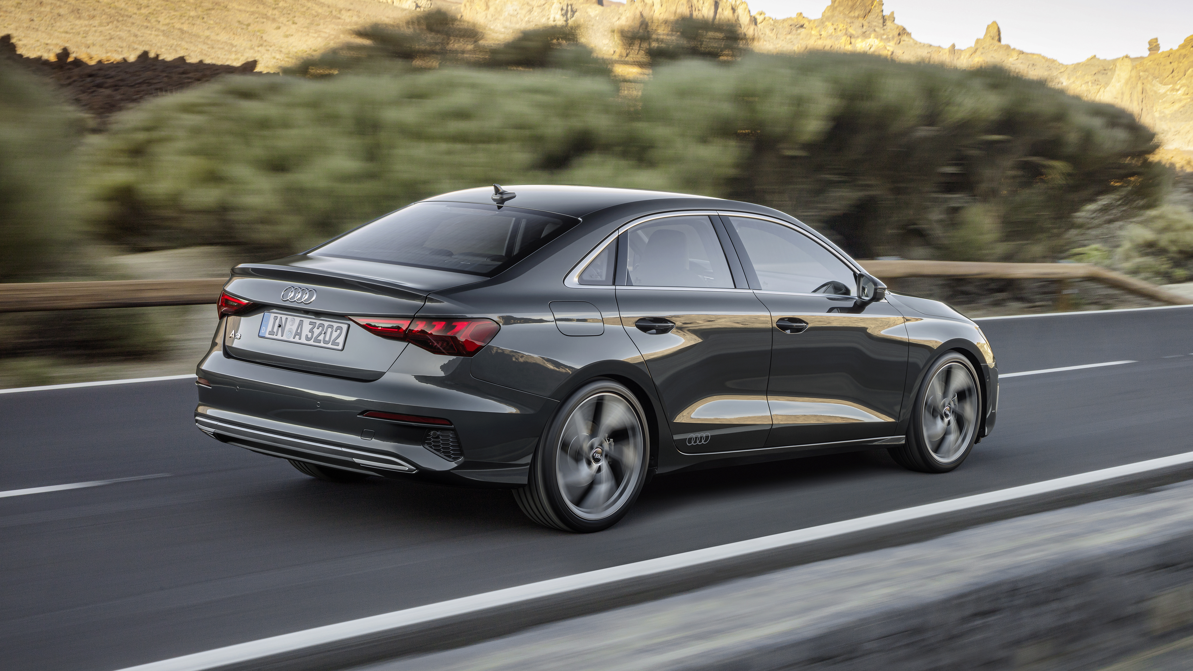 2020 Audi A3 Saloon - rear 3/4 dynamic view