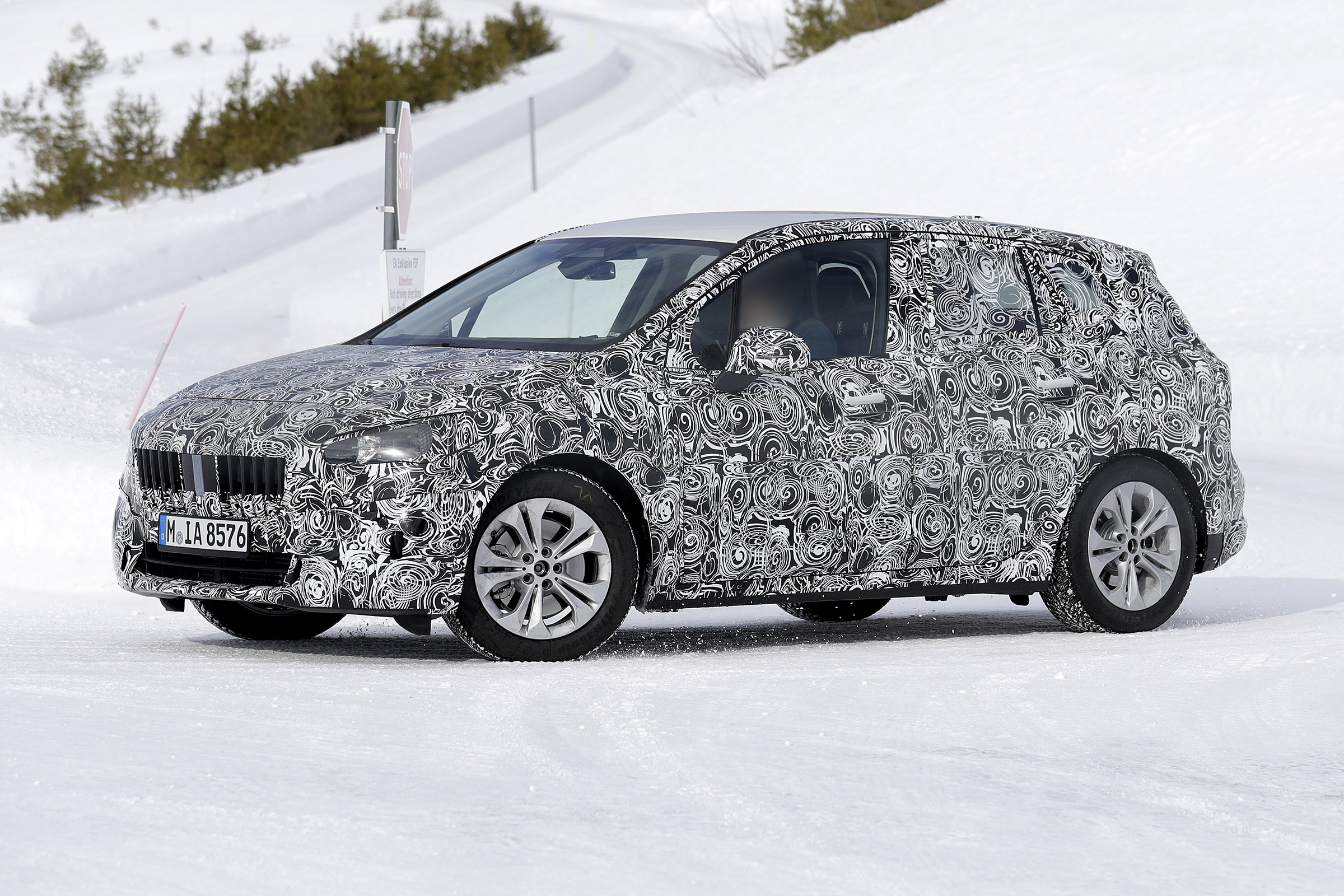 BMW 2 Series Active Tourer prototype - side view