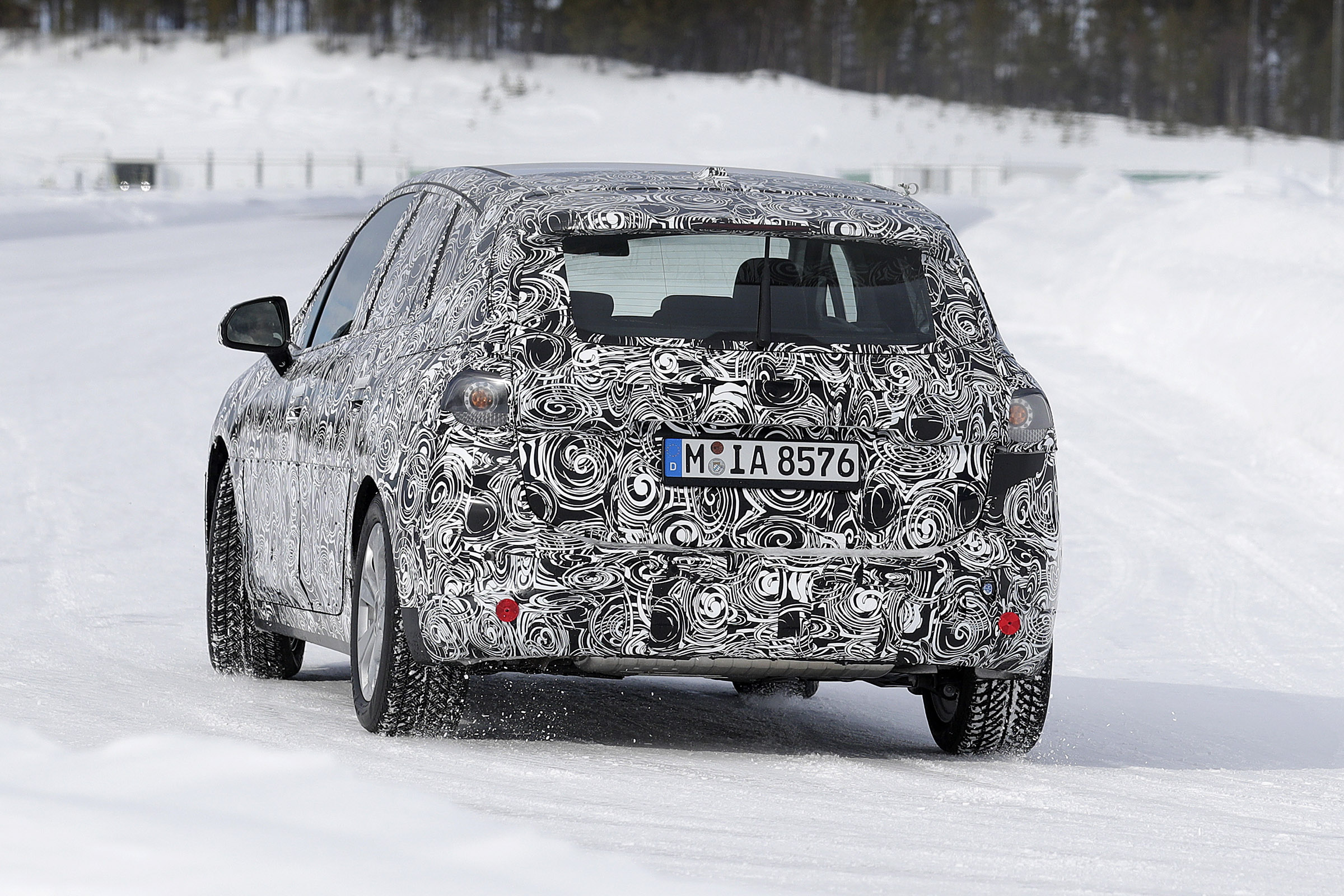 BMW 2 Series Active Tourer prototype - rear view