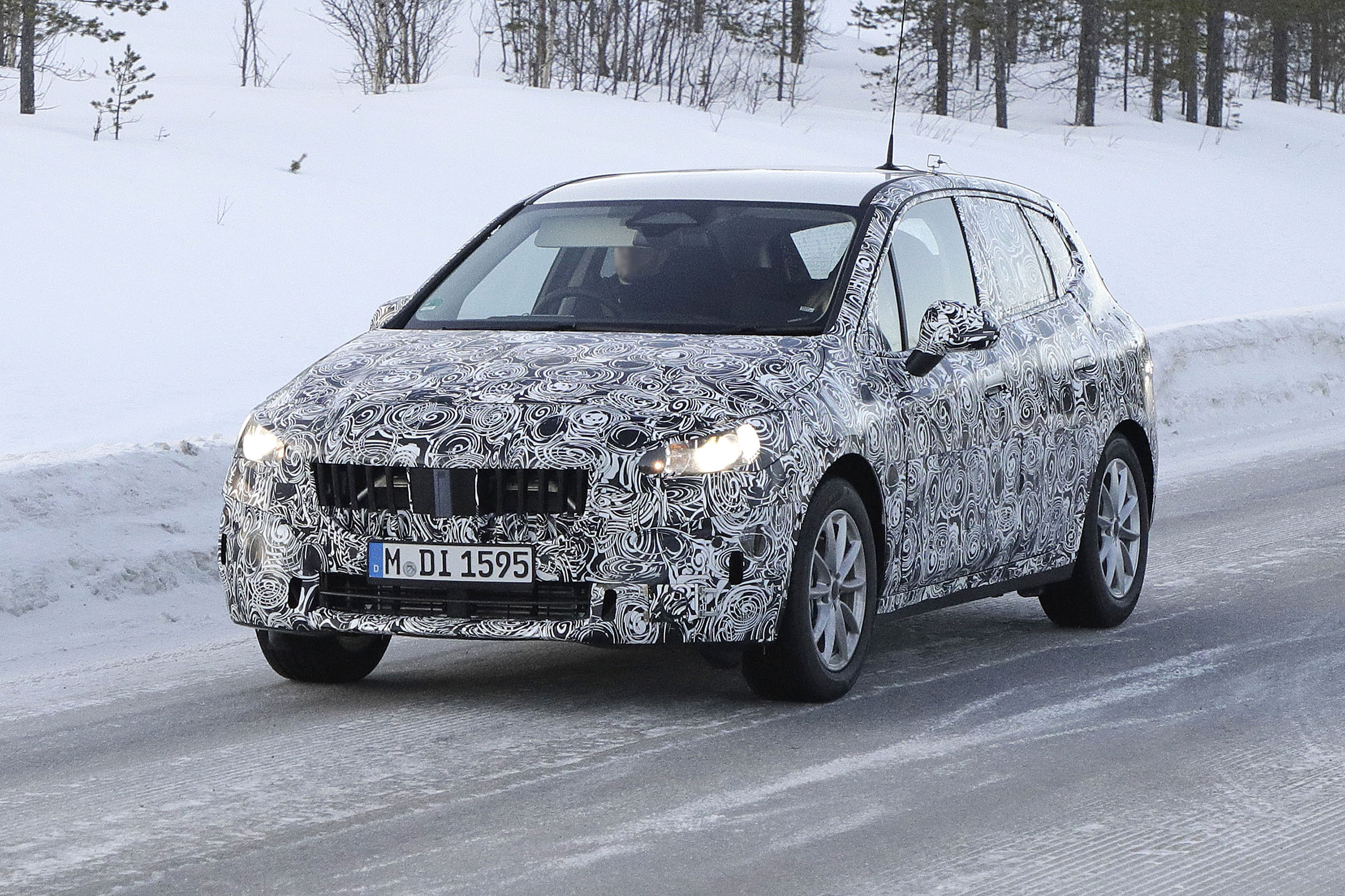 BMW 2 Series Active Tourer development model - front