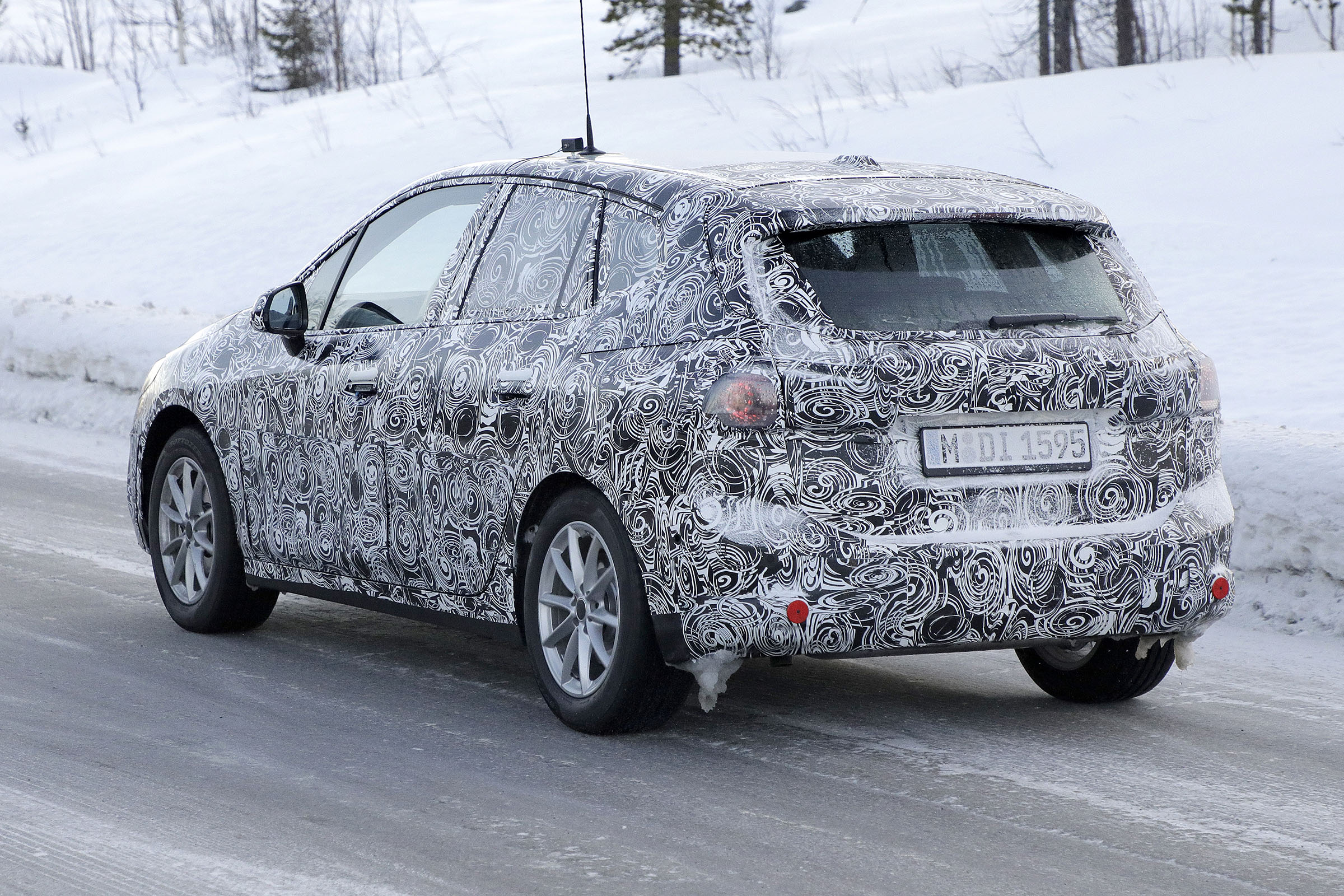 BMW 2 Series Active Tourer prototype rear view
