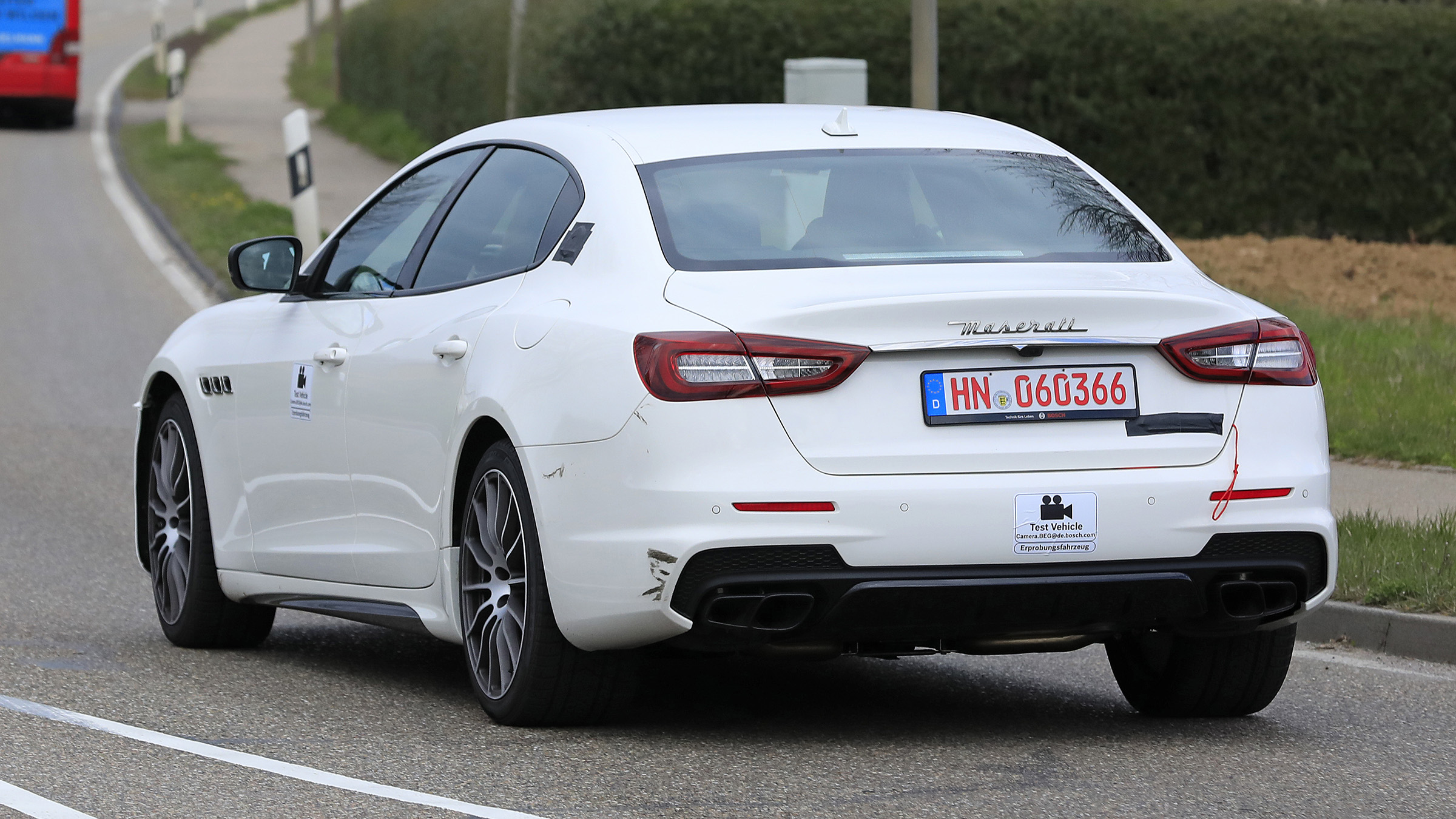 2020 Maserati Quattroporte prototype - rear view