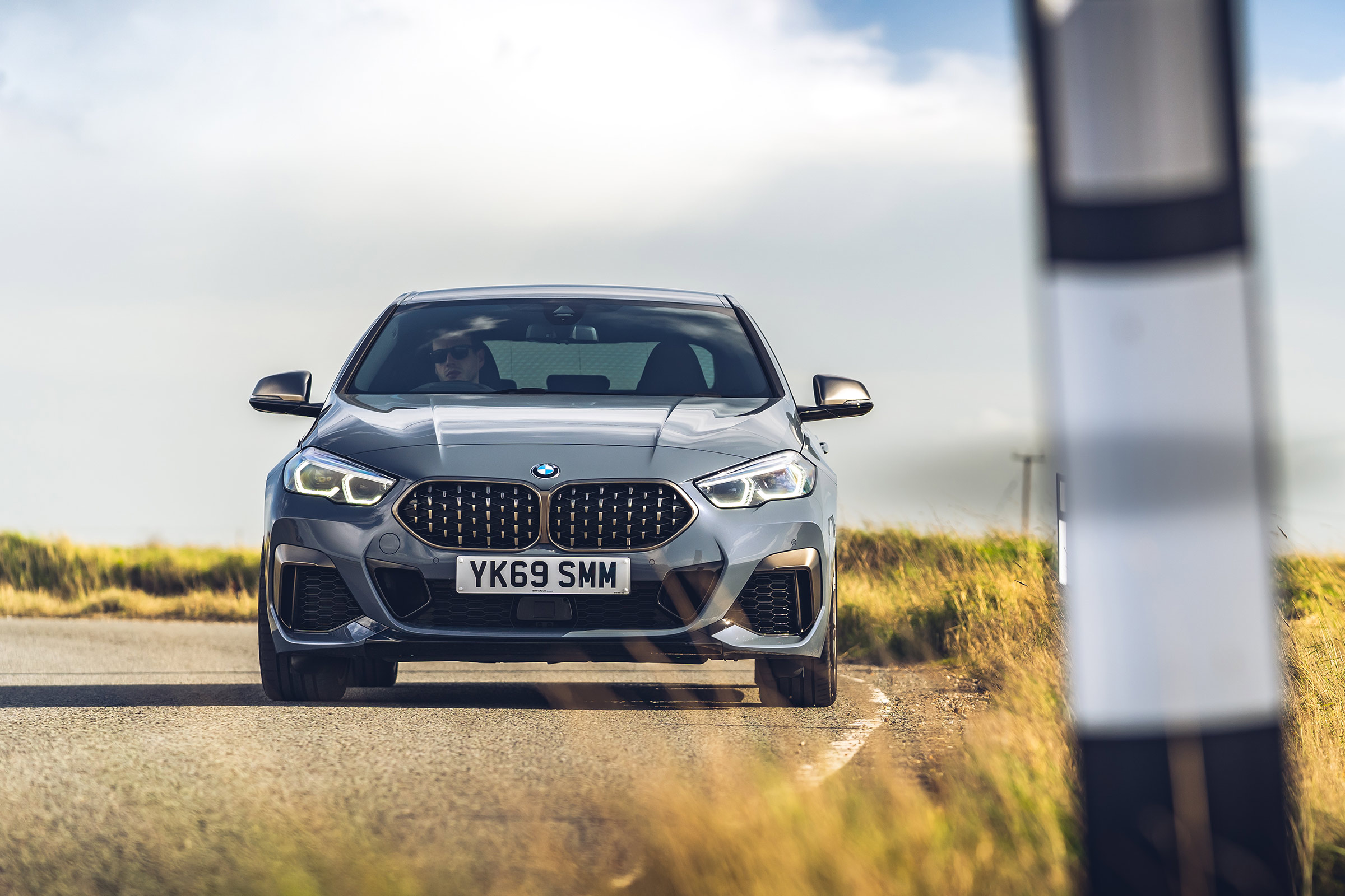 BMW M235i Gran Coupe saloon front cornering
