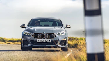 BMW M235i Gran Coupe saloon front cornering