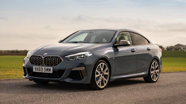 BMW M235i Gran Coupe saloon front 3/4 static