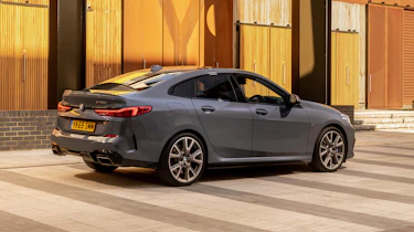 BMW M235i Gran Coupe saloon rear 3/4 static