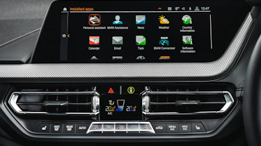 BMW M235i Gran Coupe saloon infotainment display