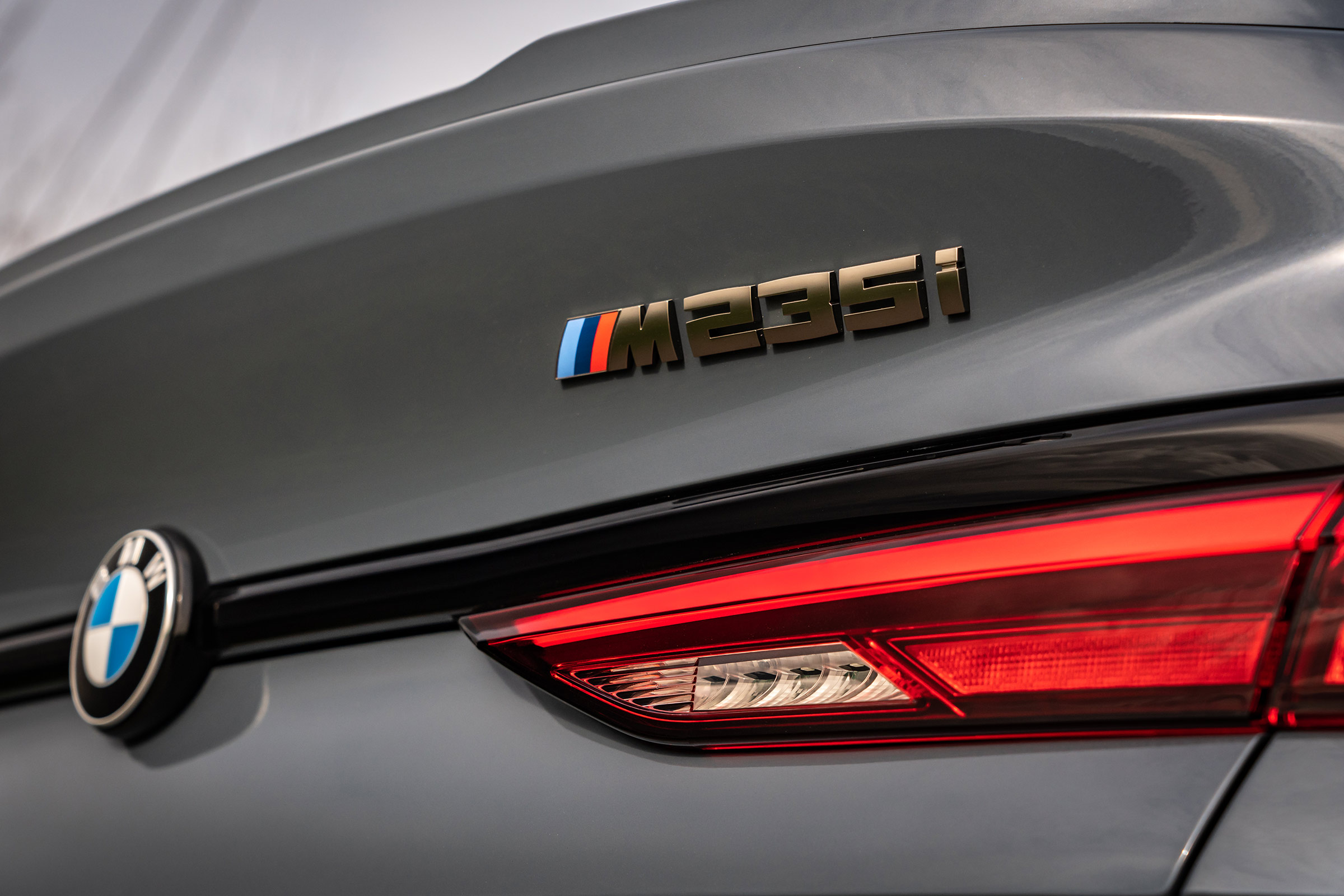 BMW M235i Gran Coupe saloon rear badge