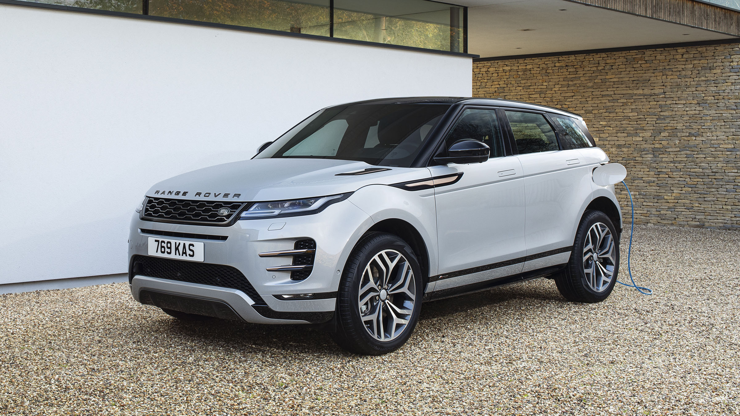 Range Rover Evoque P300e parked