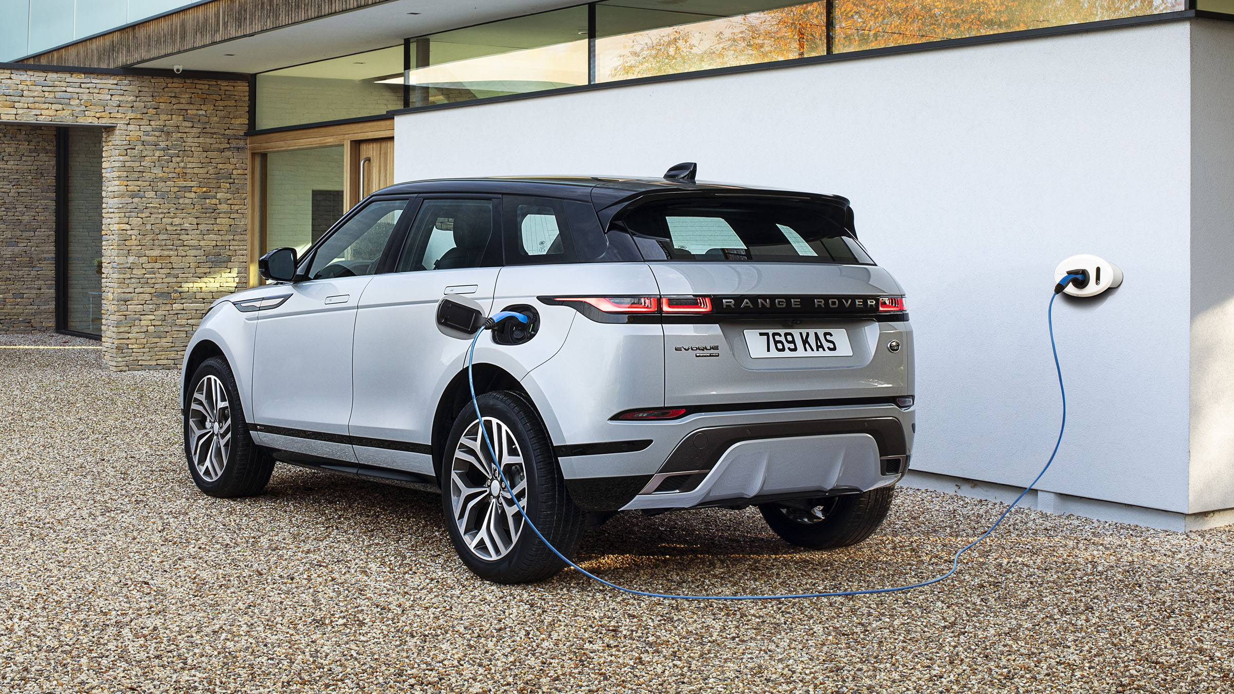 Range Rover Evoque P300e rear view