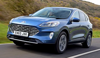 Ford Kuga SUV front 3/4 tracking