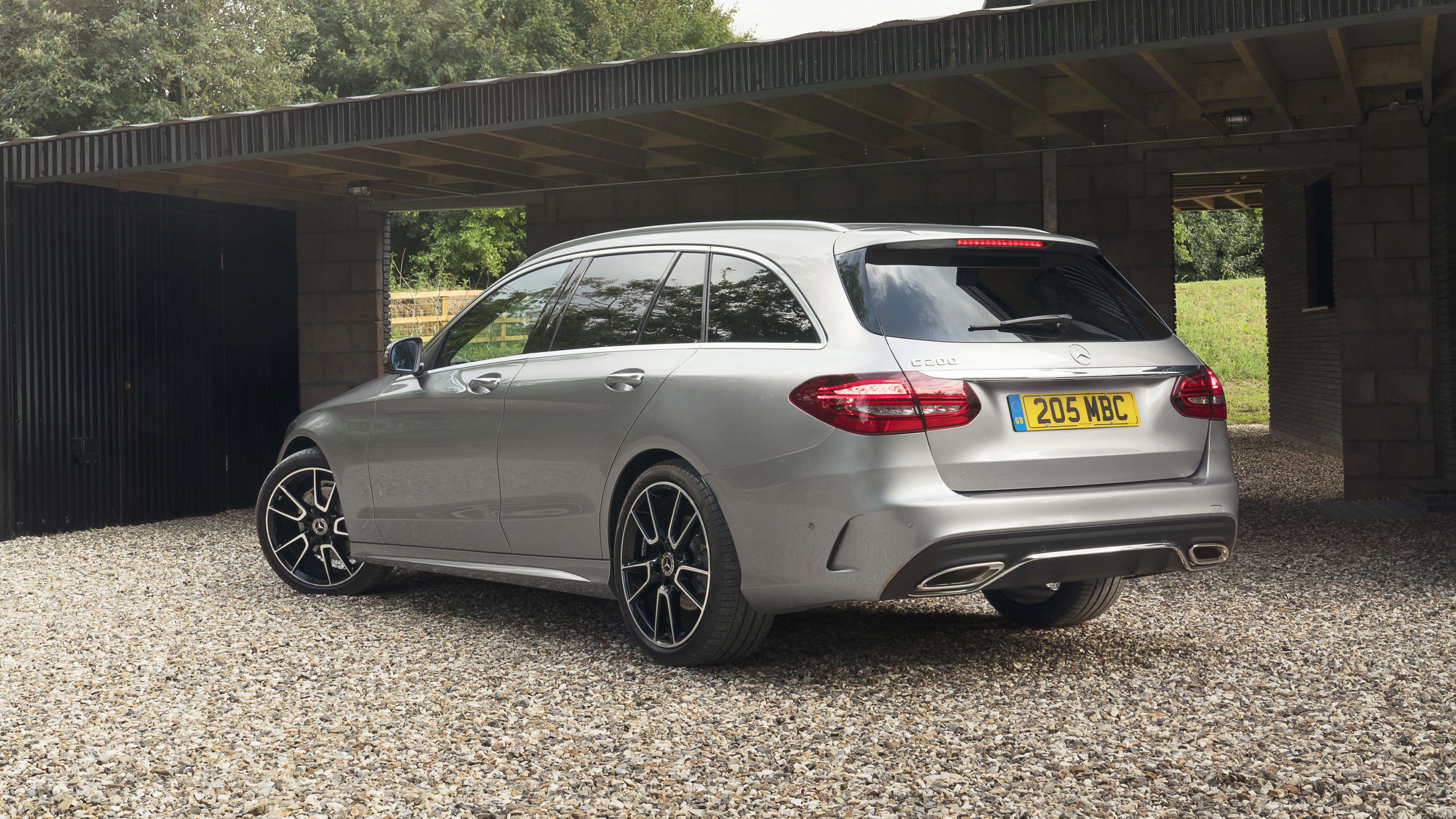 Mercedes C-Class Estate rear 3/4 static