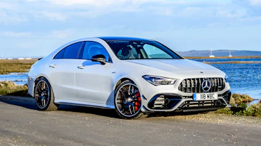 Mercedes-AMG CLA 45 saloon front 3/4 static