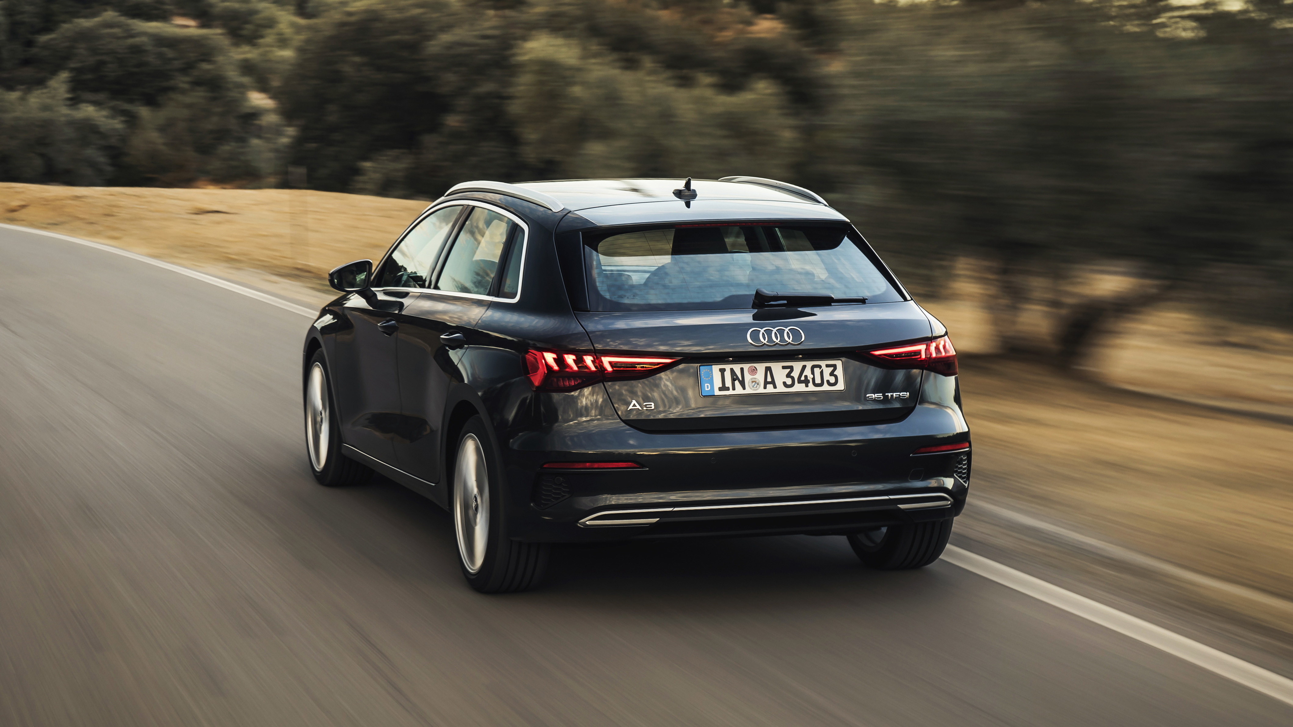 Audi A3 35 TFSI Sportback - rear view dynamic 