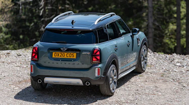 Facelifted 2020 MINI Countryman Cooper S - static rear 3/4