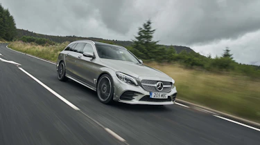 Mercedes C-Class Estate front 3/4 driving