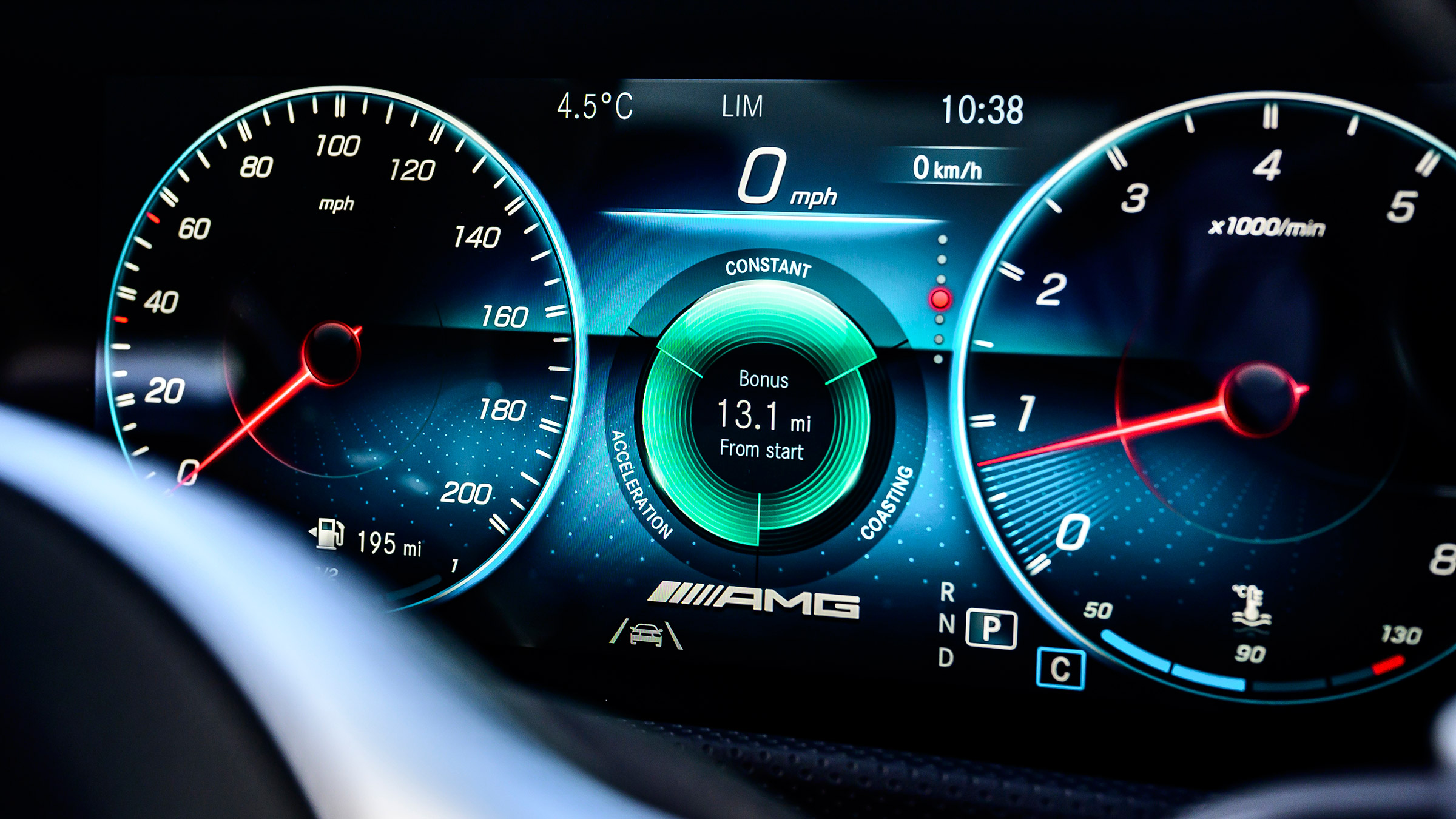 Mercedes-AMG CLA 45 saloon instrument display