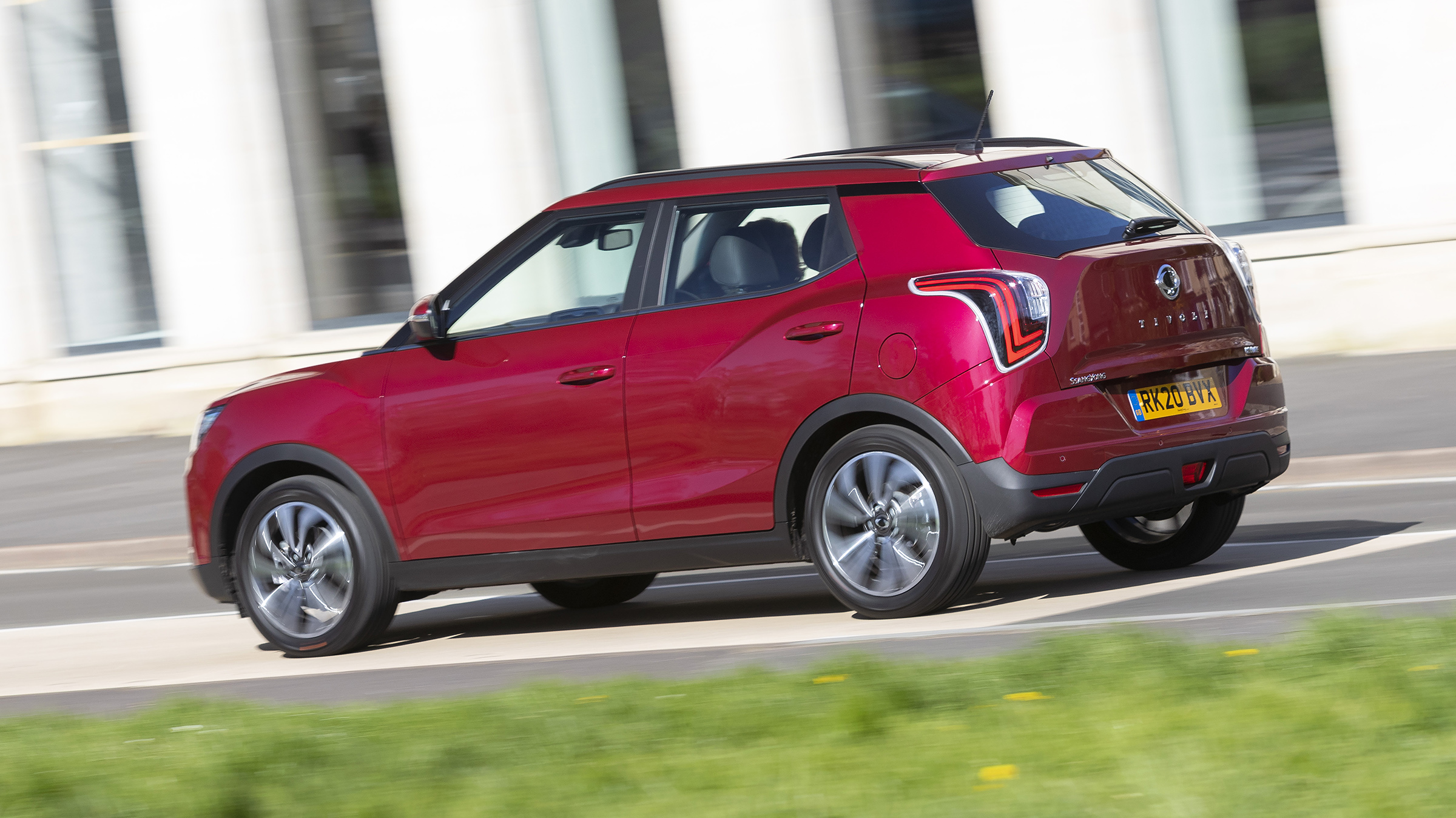 SsangYong Tivoli driving - rear view