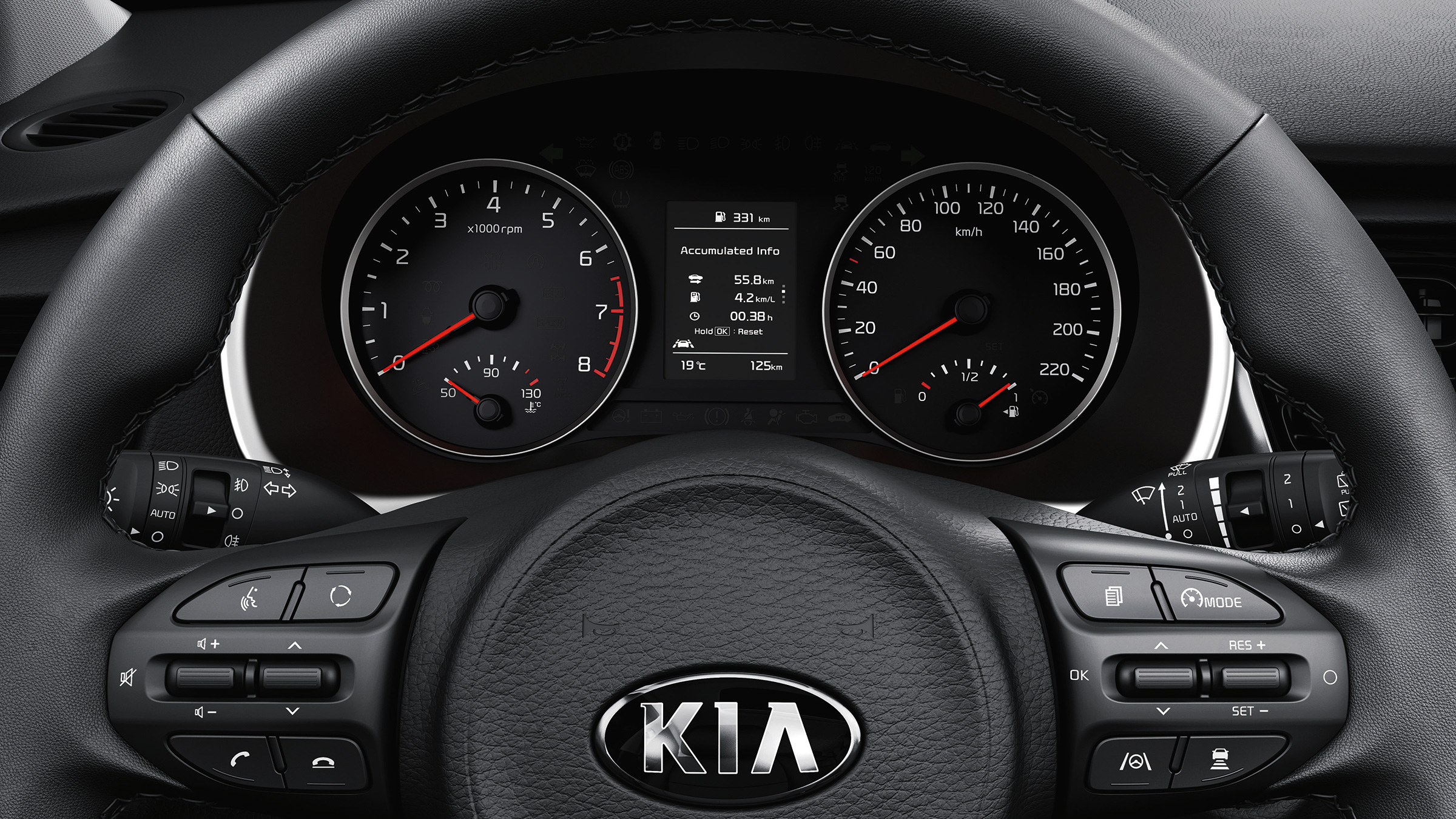 Kia Rio steering wheel